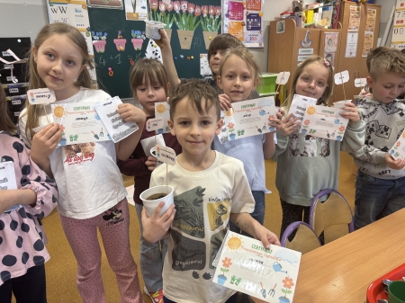 Wiosenne ogródki w salach przedszkolnych