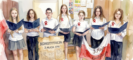 Patriotyczny akcent Święta Konstytucji 3 Maja w naszej szkole